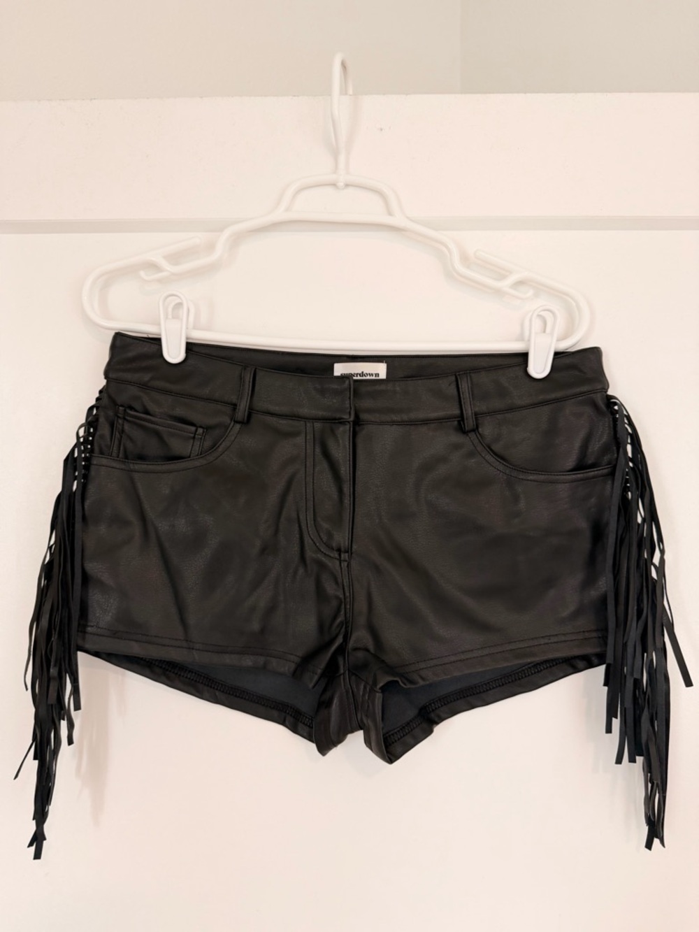 superdown karina fringe short